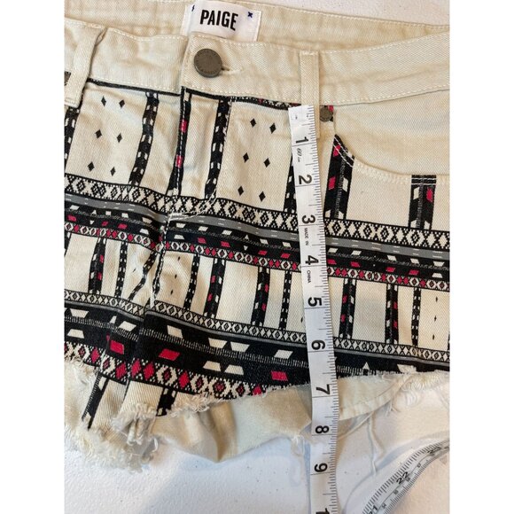 Paige Womens Cut Off Shorty Mini Shorts Echo Park Grey Nomad Size 27 - Picture 6 of 11